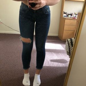 Dark Wash Ankle Cut Jeans